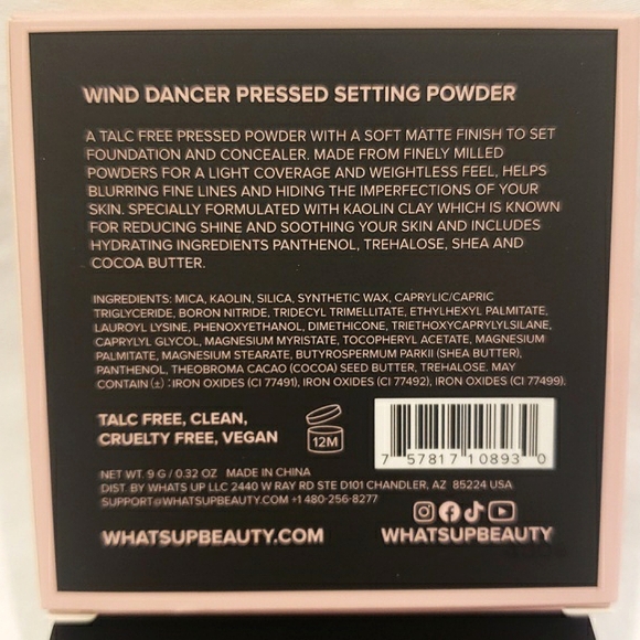 WHATS UP BEAUTY Wind Dancer Pressed Setting Powder   Light. - Picture 6 of 7
